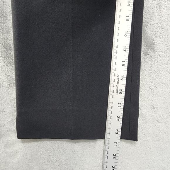 Semantiks Pants Womens 10 Black Mid Rose Crop Flare Leg Trousers Stretch Office - Picture 10 of 12